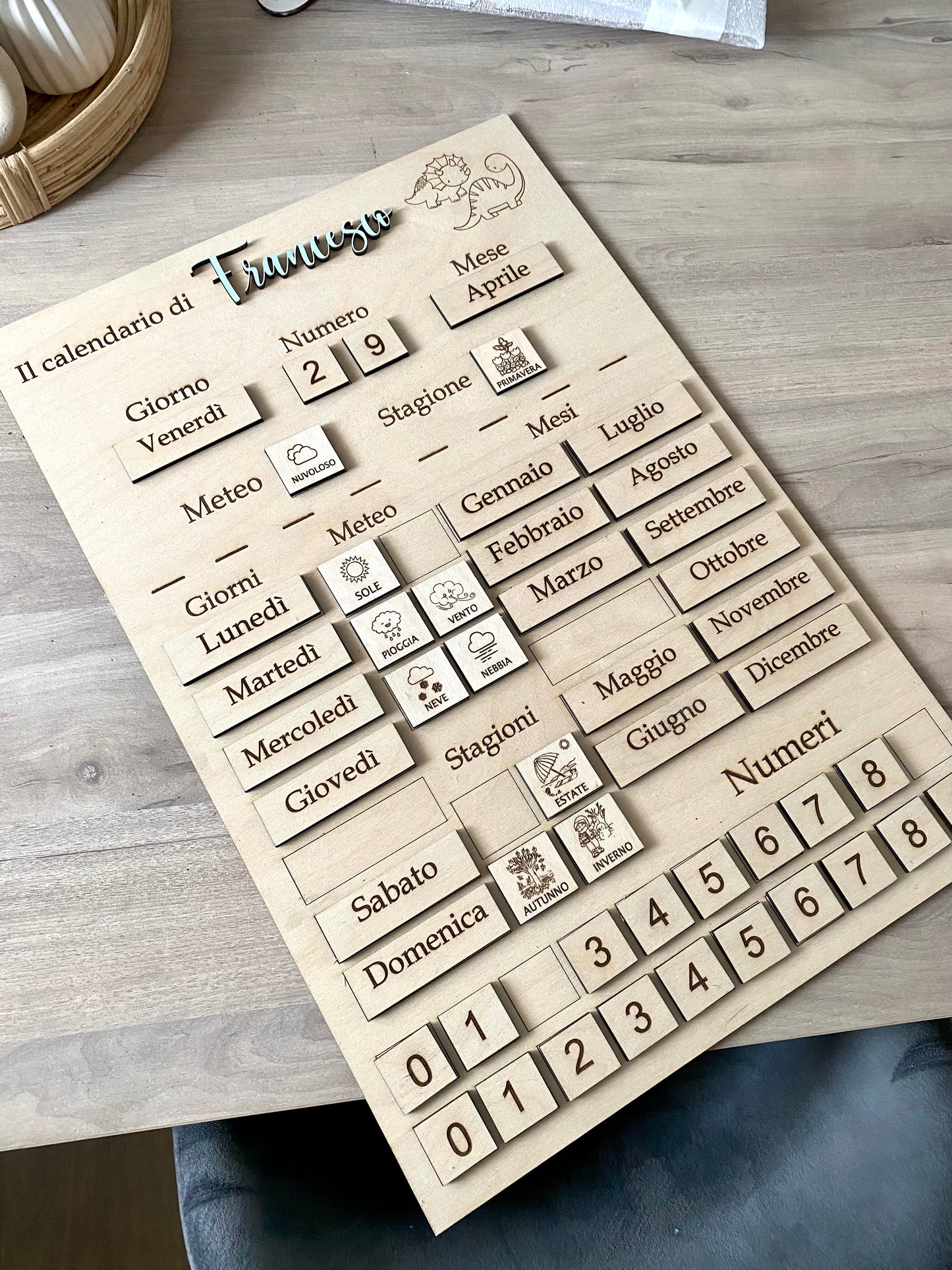 CALENDARIO IN LEGNO