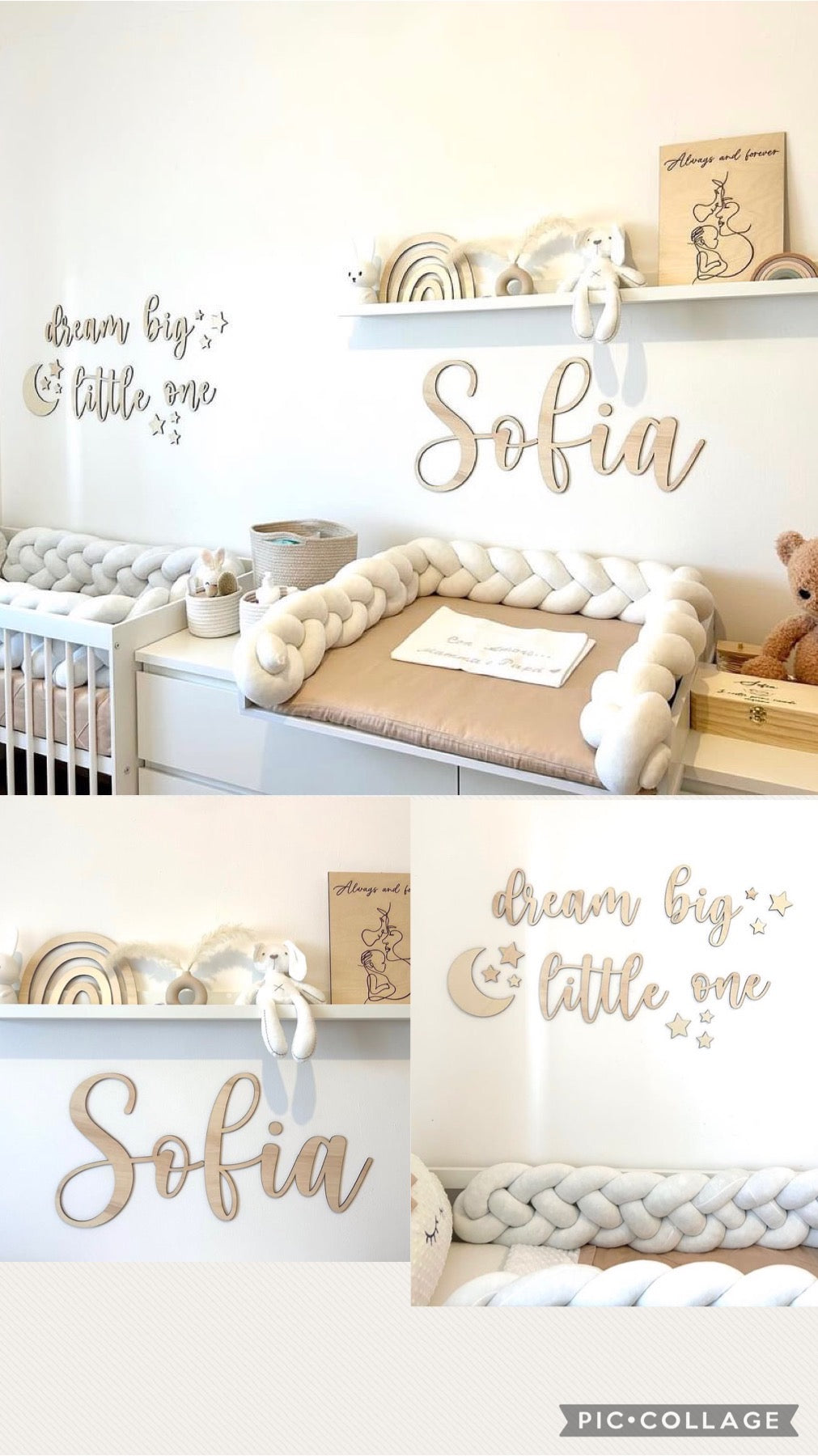SCRITTE IN LEGNO DA PARETE