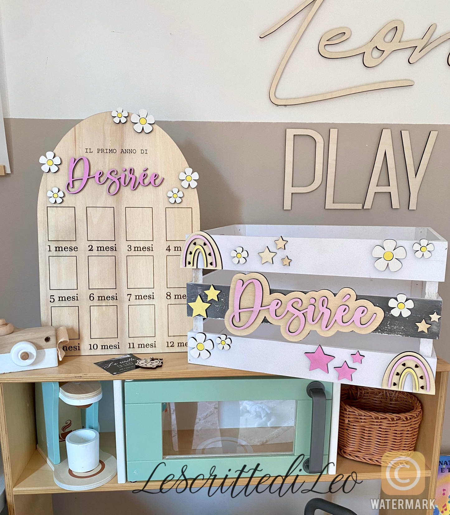 CESTA IN LEGNO PERSONALIZZATA