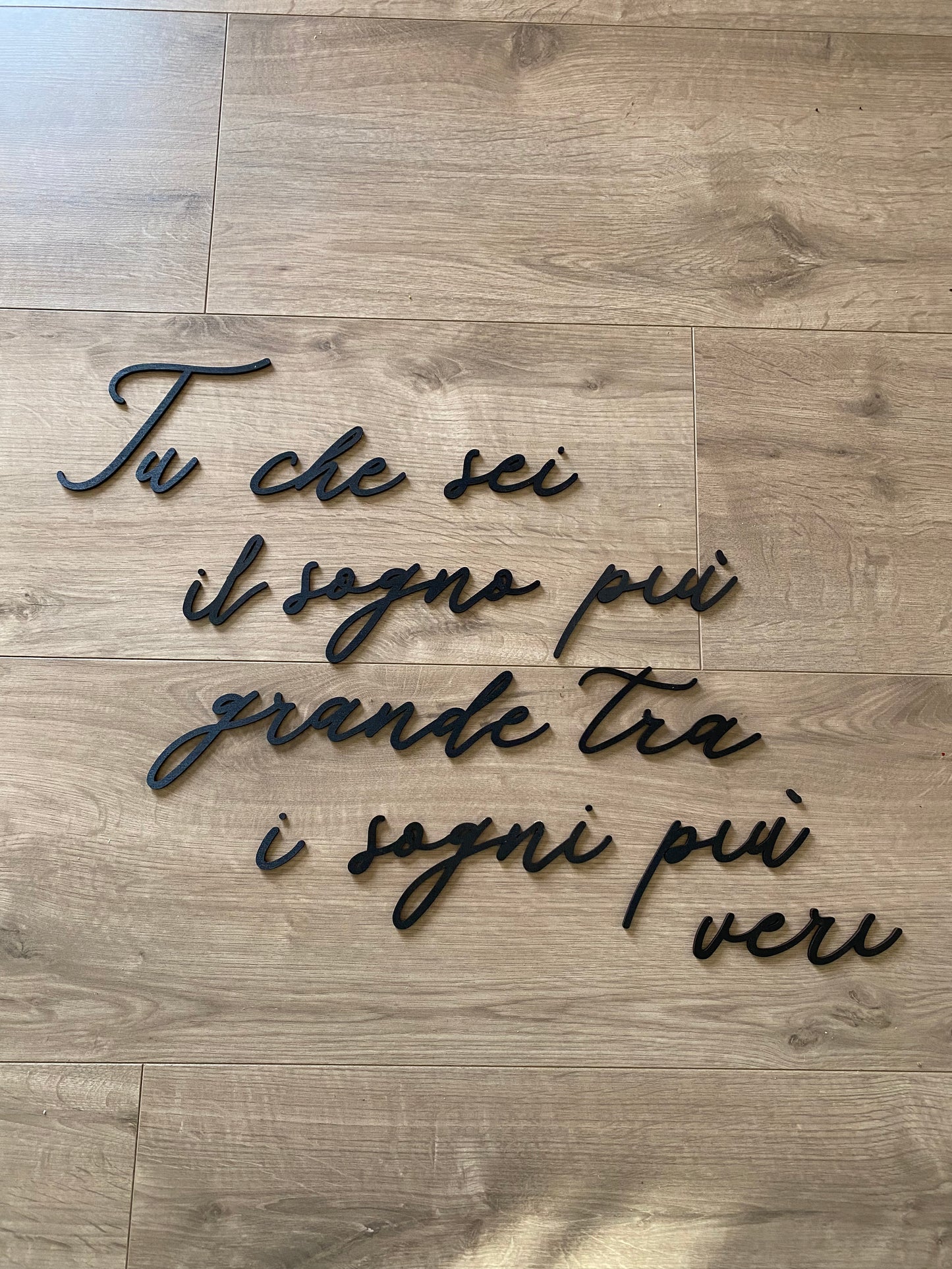 SCRITTE IN LEGNO DA PARETE