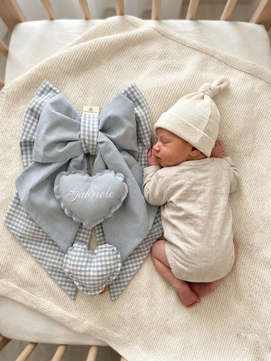 Fiocco nascita pendente ricamato