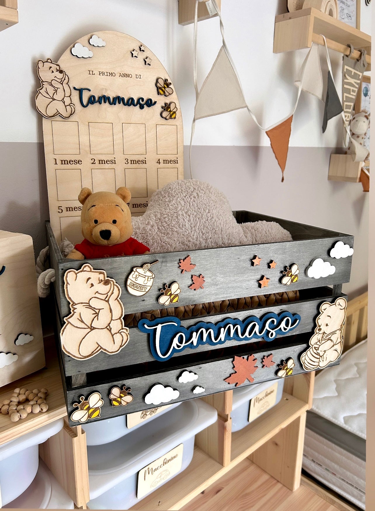 CESTA IN LEGNO PERSONALIZZATA