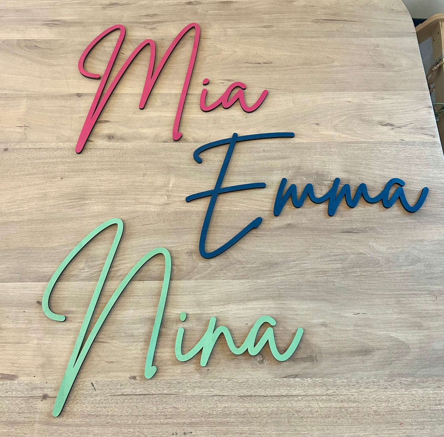 NOMI IN LEGNO DA PARETE