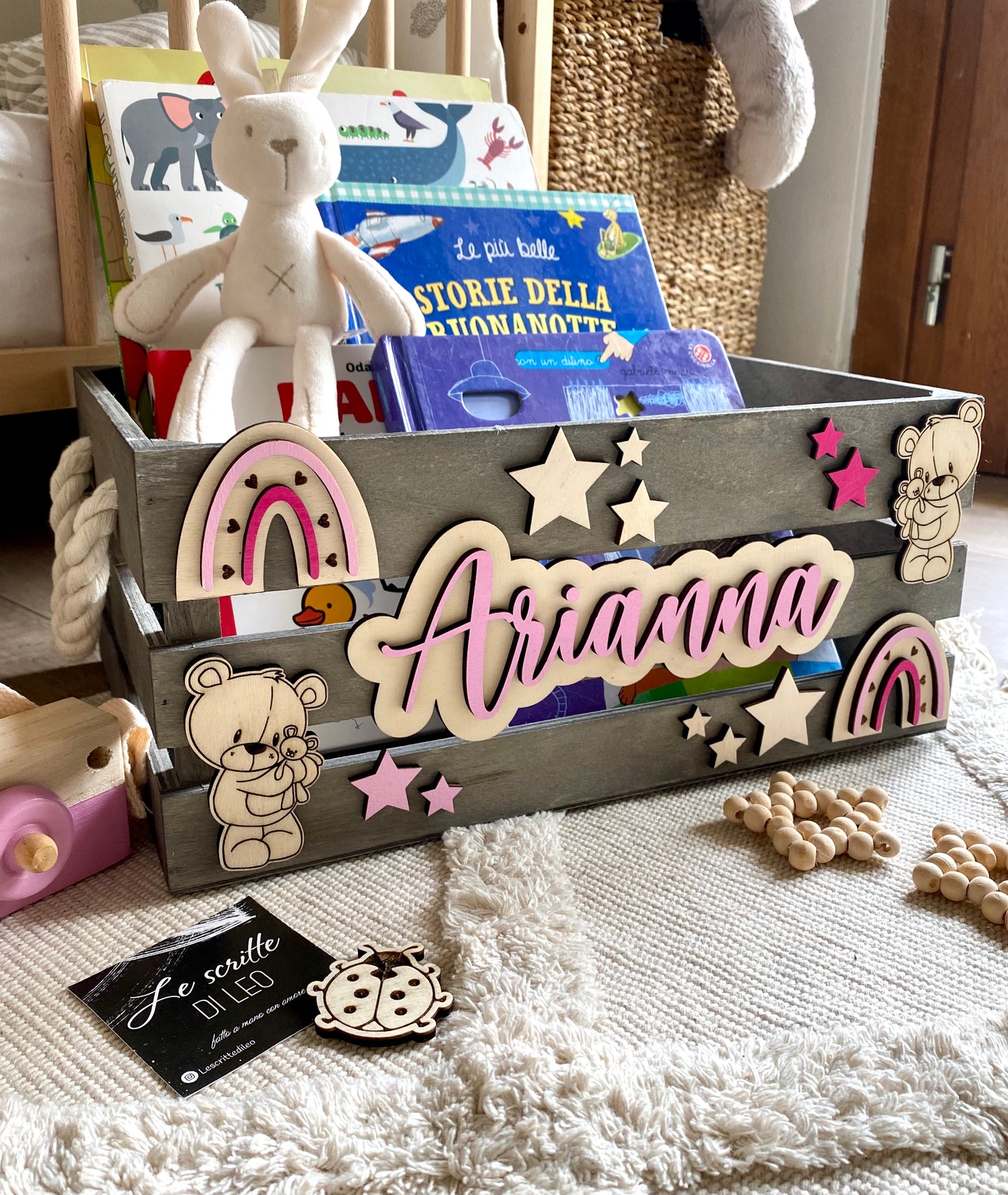 CESTA IN LEGNO PERSONALIZZATA