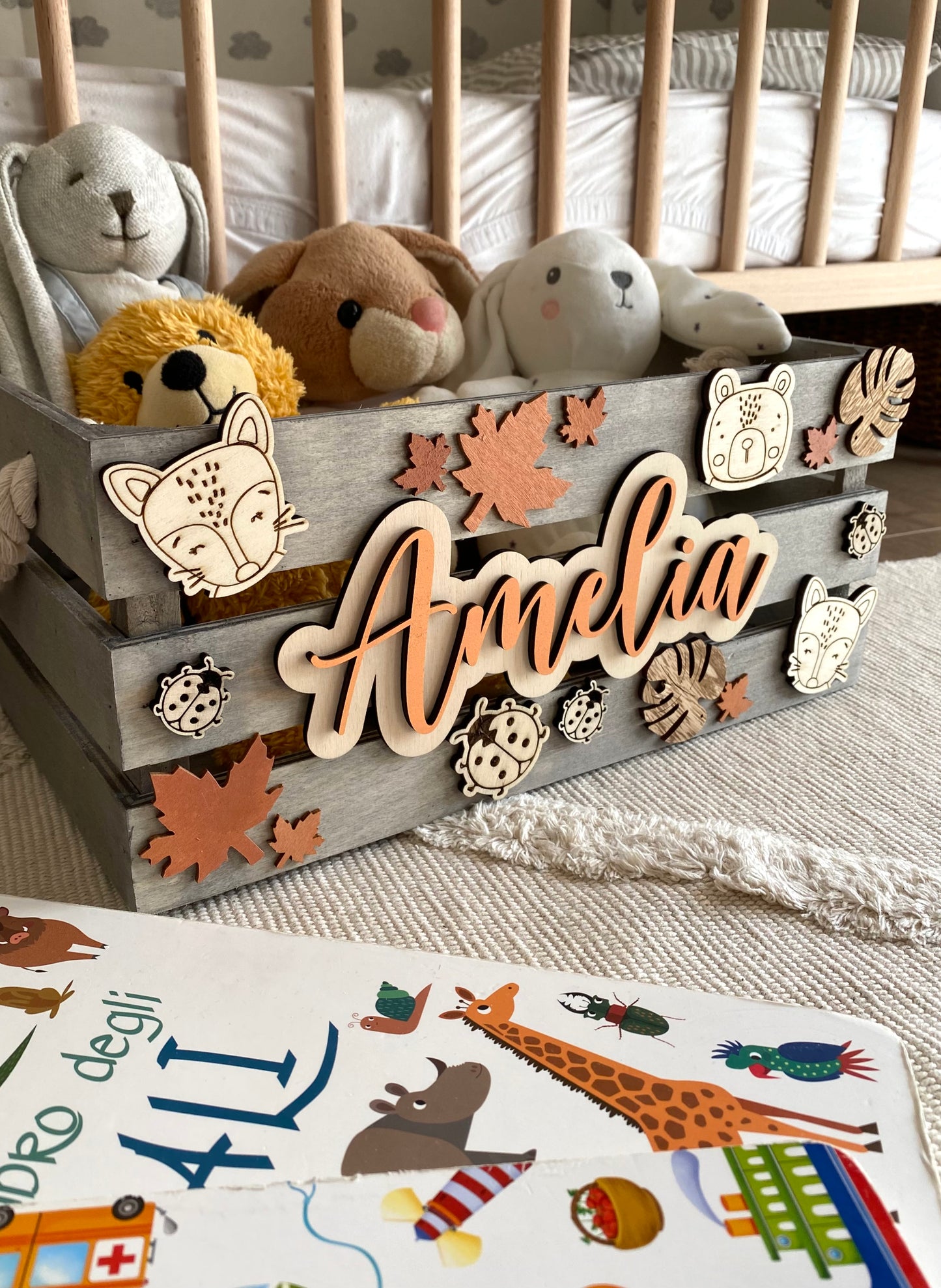 CESTA IN LEGNO PERSONALIZZATA