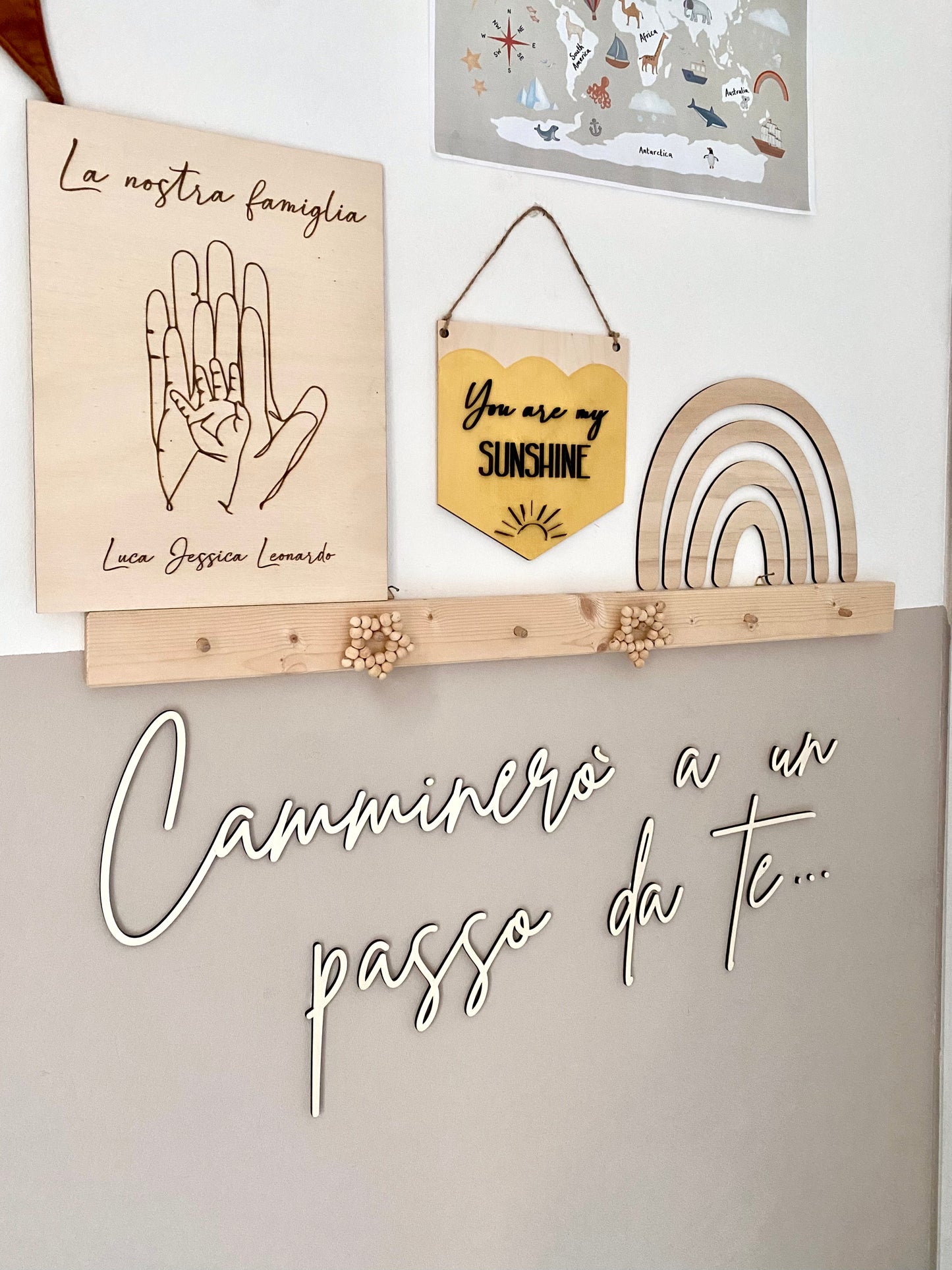 SCRITTE IN LEGNO DA PARETE