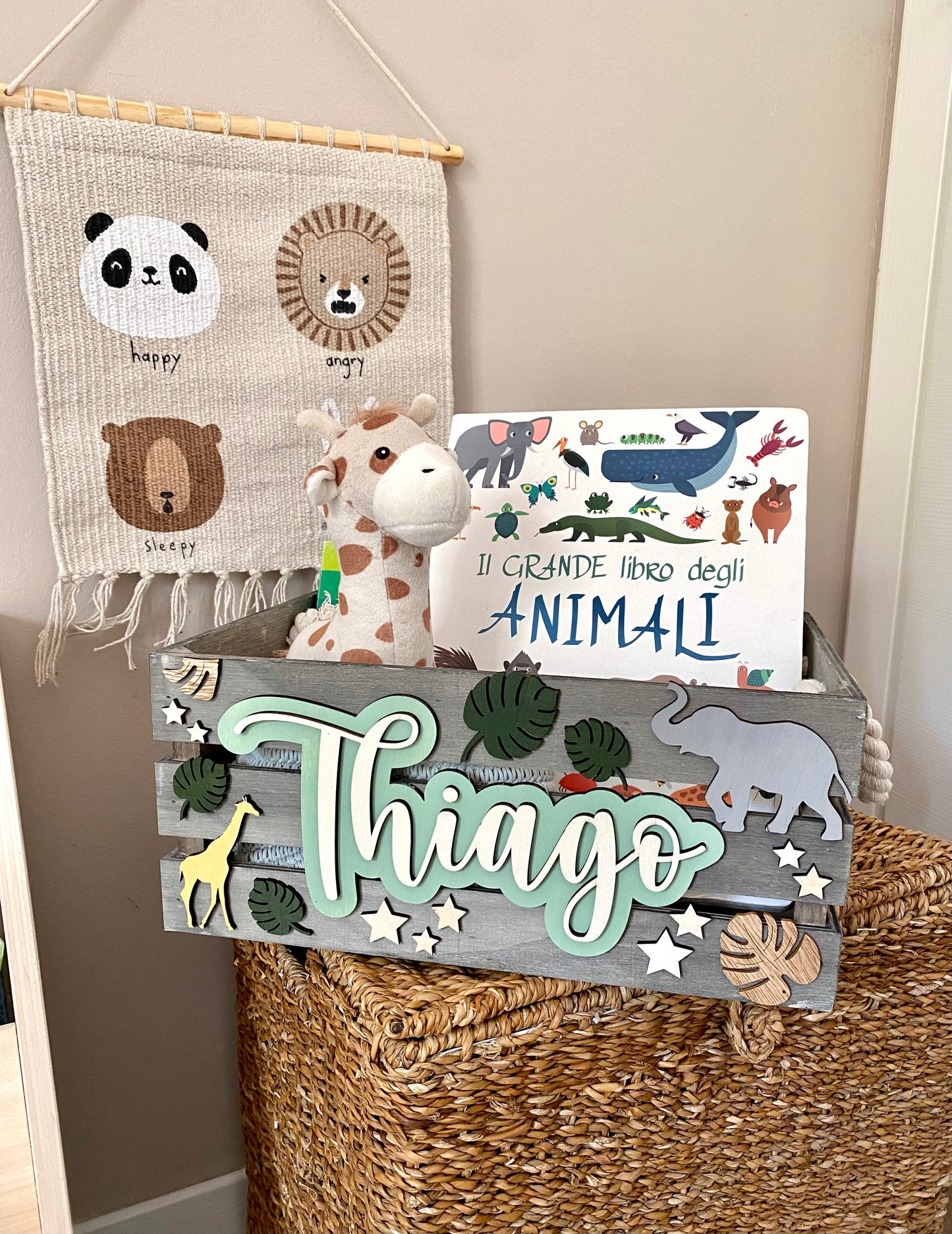 CESTA IN LEGNO PERSONALIZZATA