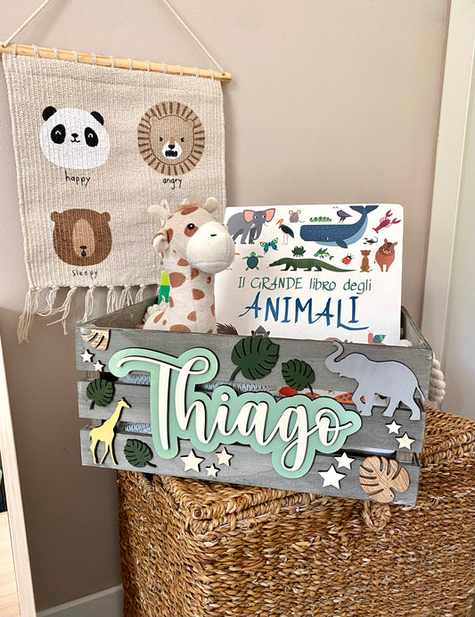 CESTA IN LEGNO PERSONALIZZATA