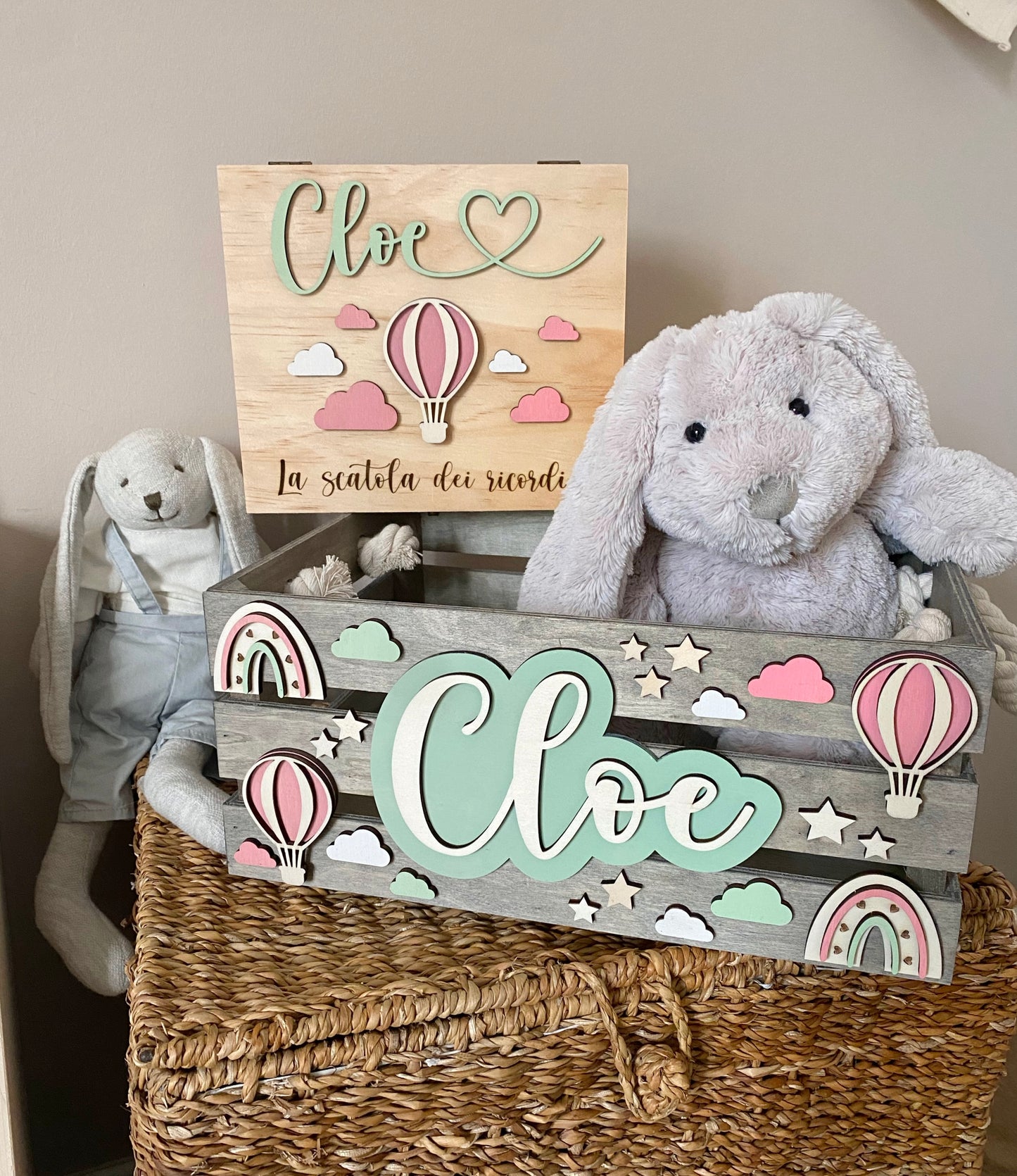 CESTA IN LEGNO PERSONALIZZATA