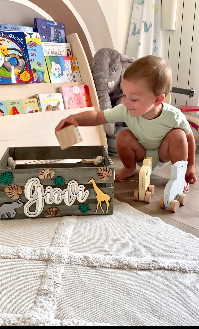 CESTA IN LEGNO PERSONALIZZATA