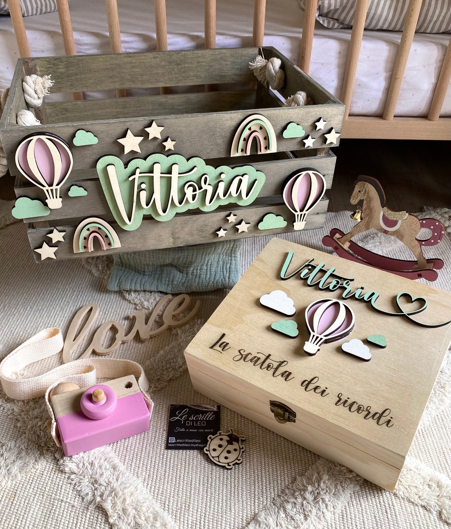CESTA IN LEGNO PERSONALIZZATA