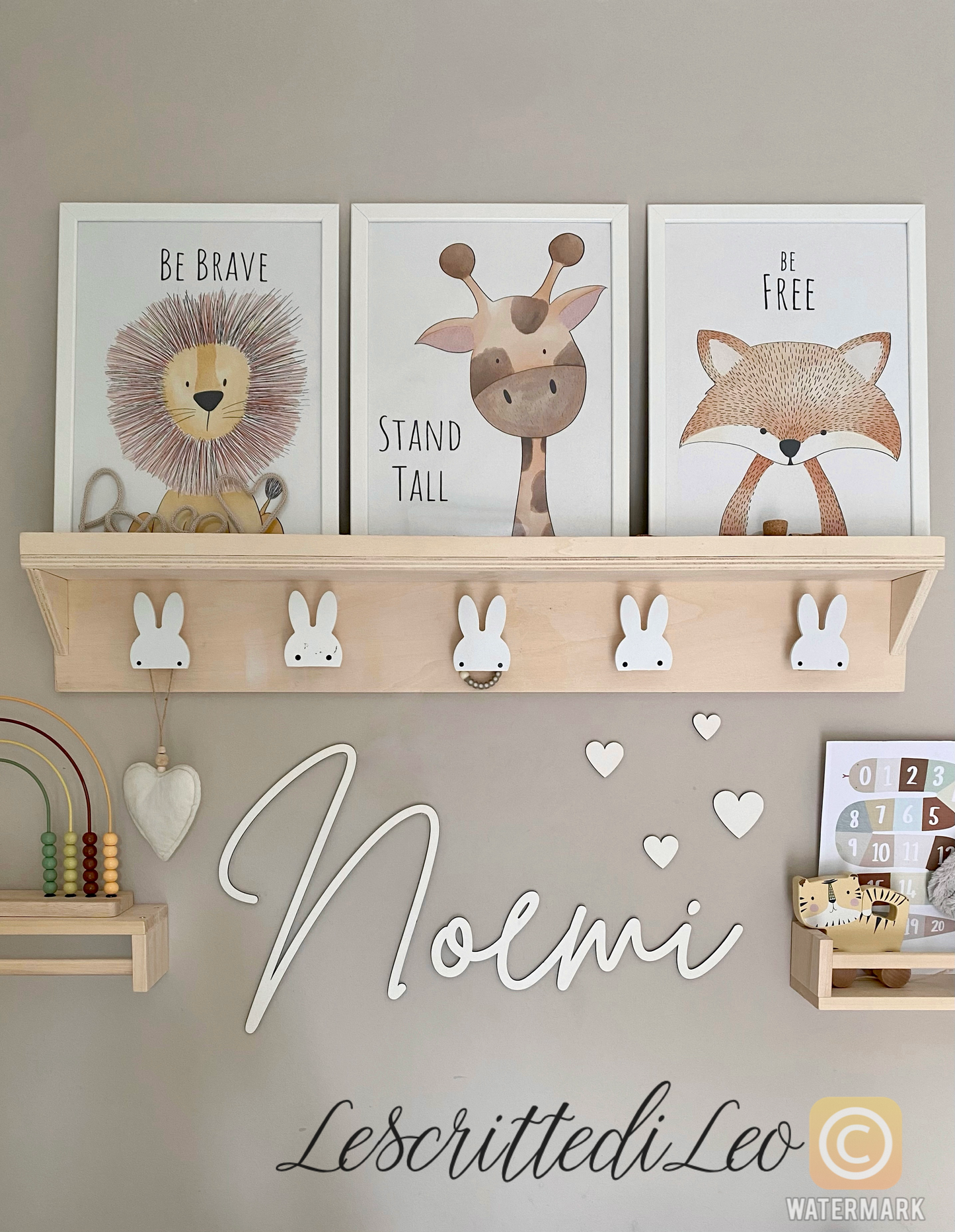 NOMI IN LEGNO DA PARETE