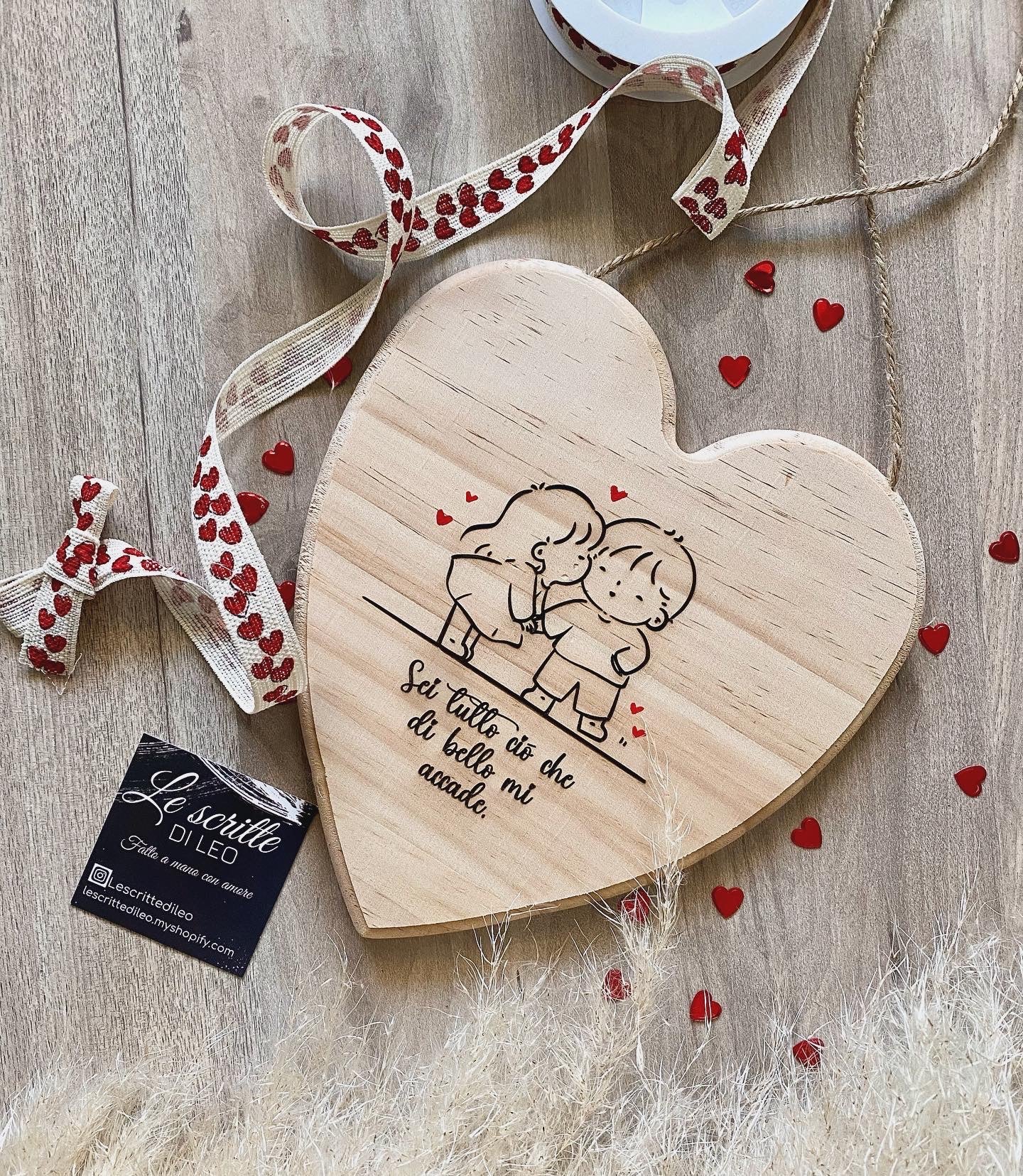 CUORE IN LEGNO SAN VALENTINO ❤️