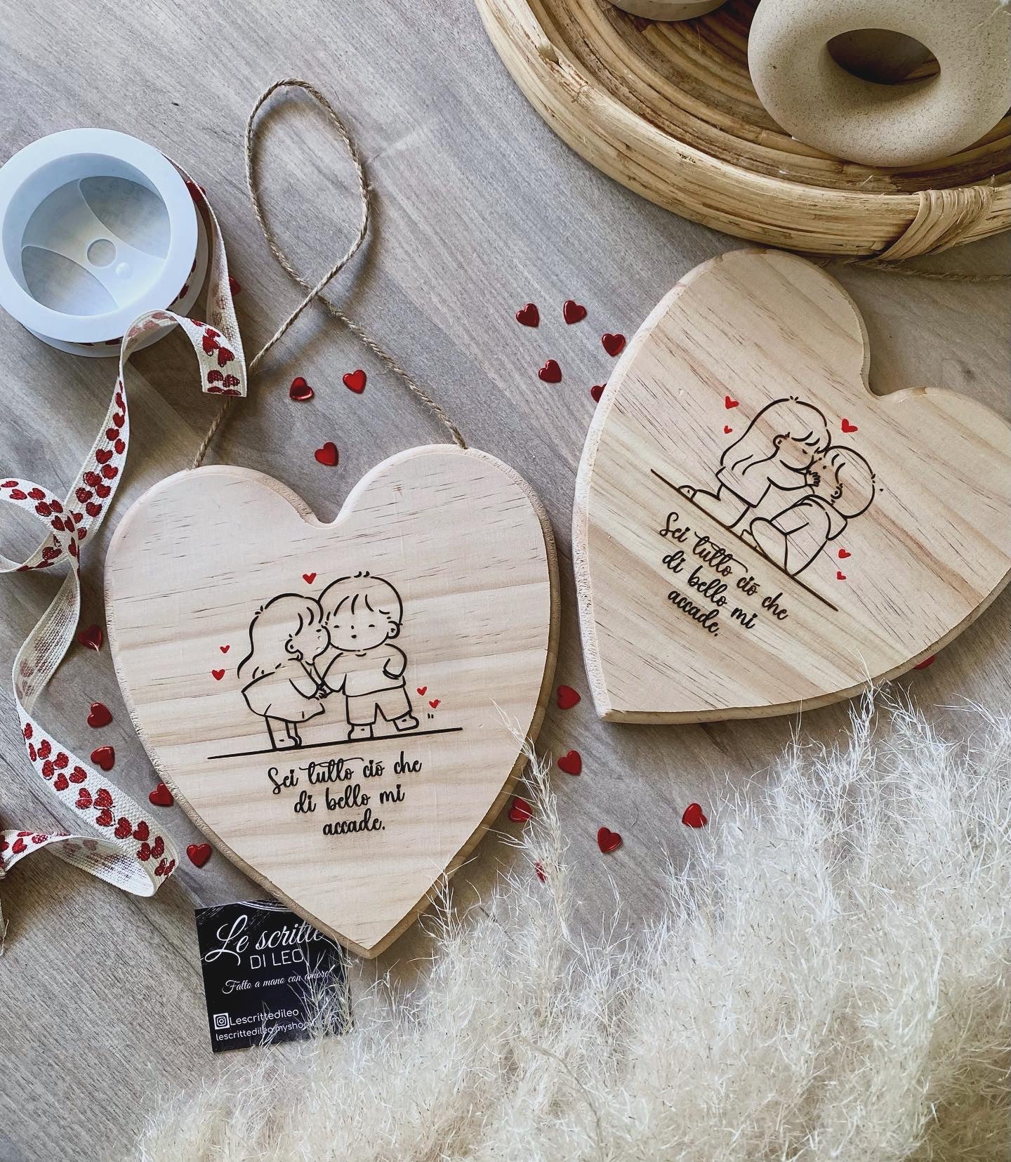 CUORE IN LEGNO SAN VALENTINO ❤️