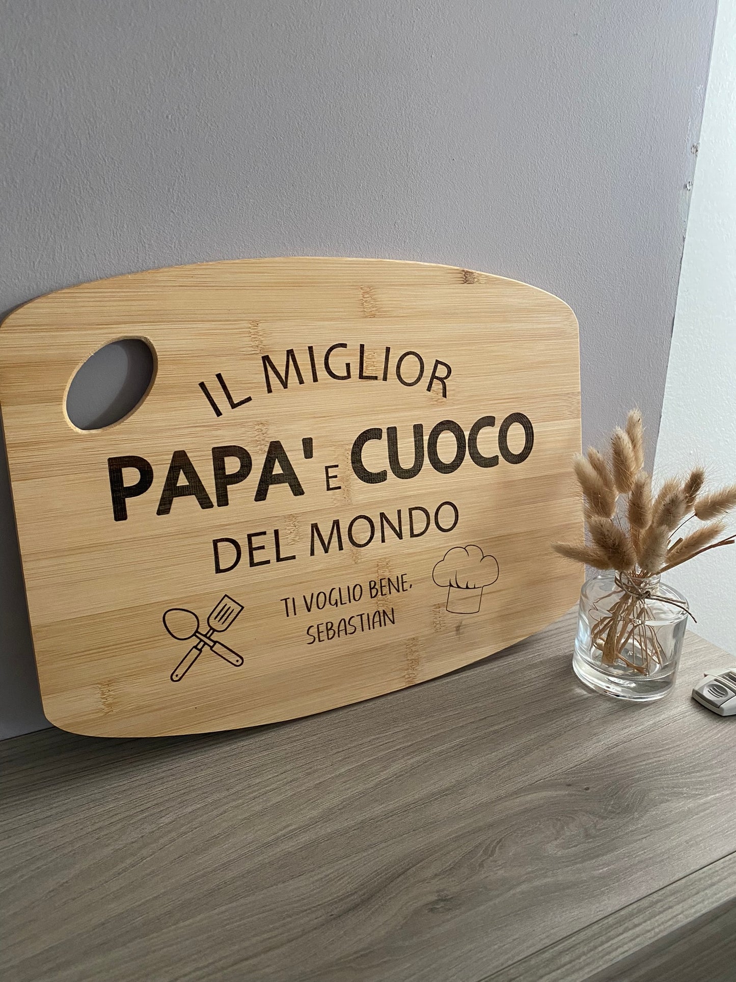 TAGLIERE CLASSICO CON INCISIONE PERSONALIZZATA