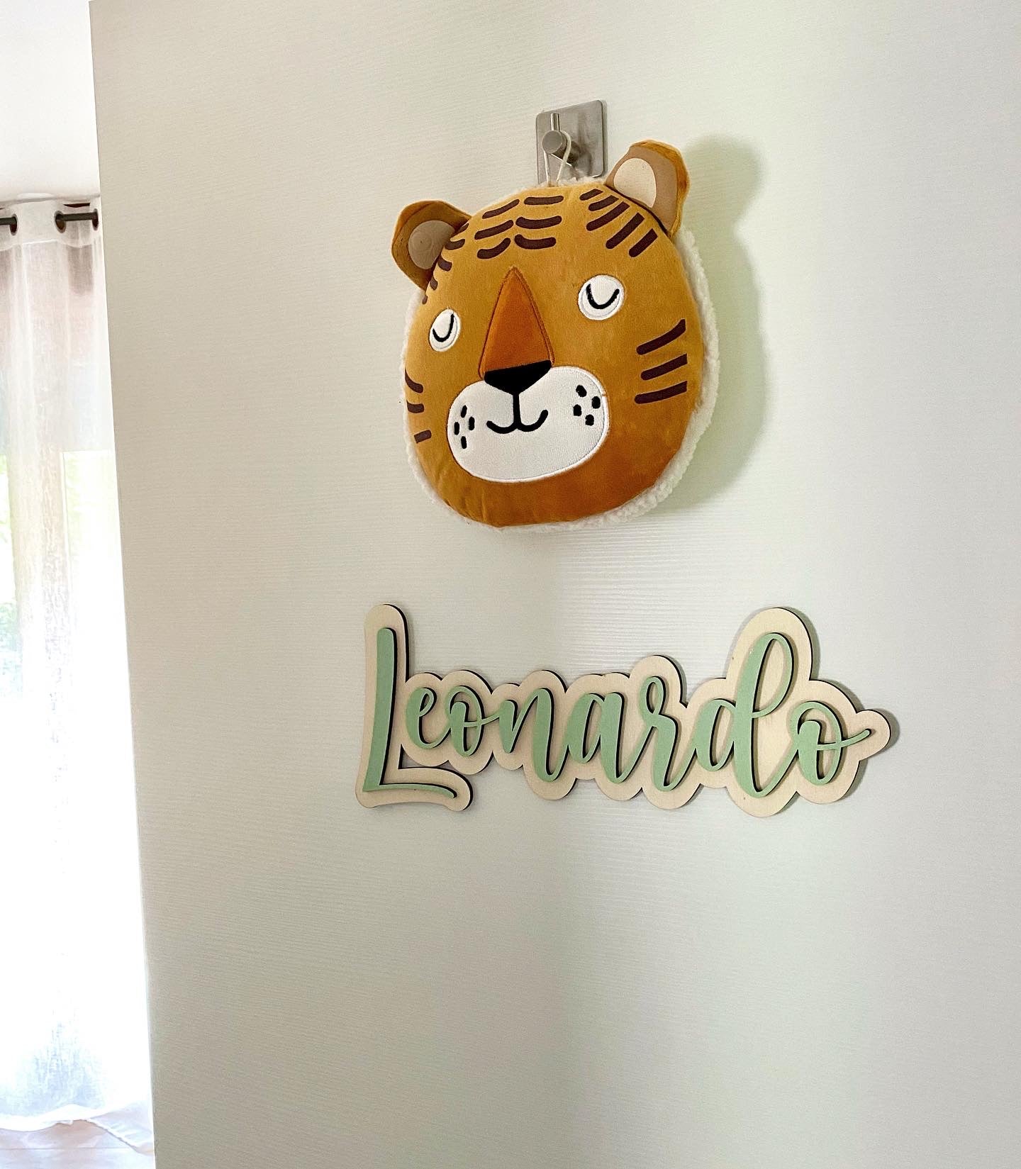 TARGHETTA NOME IN DOPPIO LEGNO